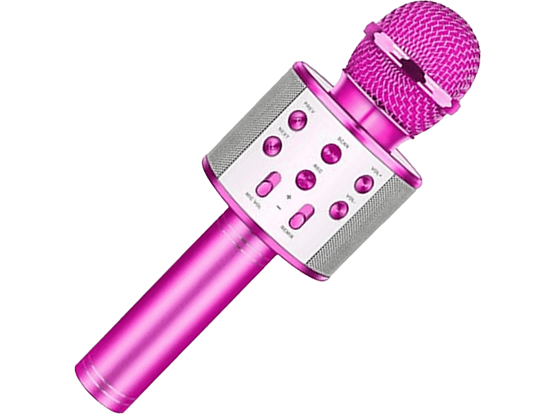 Micrófono Karaoke Bluetooth Klack , 4 En 1 Microfono Inalámbrico Portátil  Para Niños, Musica, Función De Eco, Compatible Con Android, Pc Rosa con  Ofertas en Carrefour