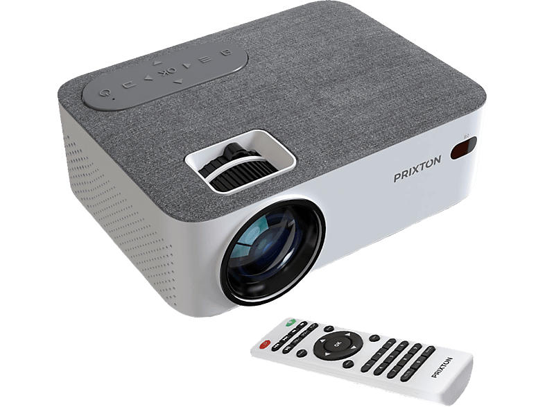 Proyector - Proyector LED Mini proyector portátil 1080P HD Home Projection  SYNTEK, 1920 x 1080 píxeles, HD, Blanco