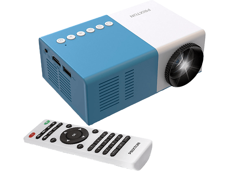 Proyector LED Cinema Mini PRIXTON, 320 x 240, 20000 h / , QVGA, Azul