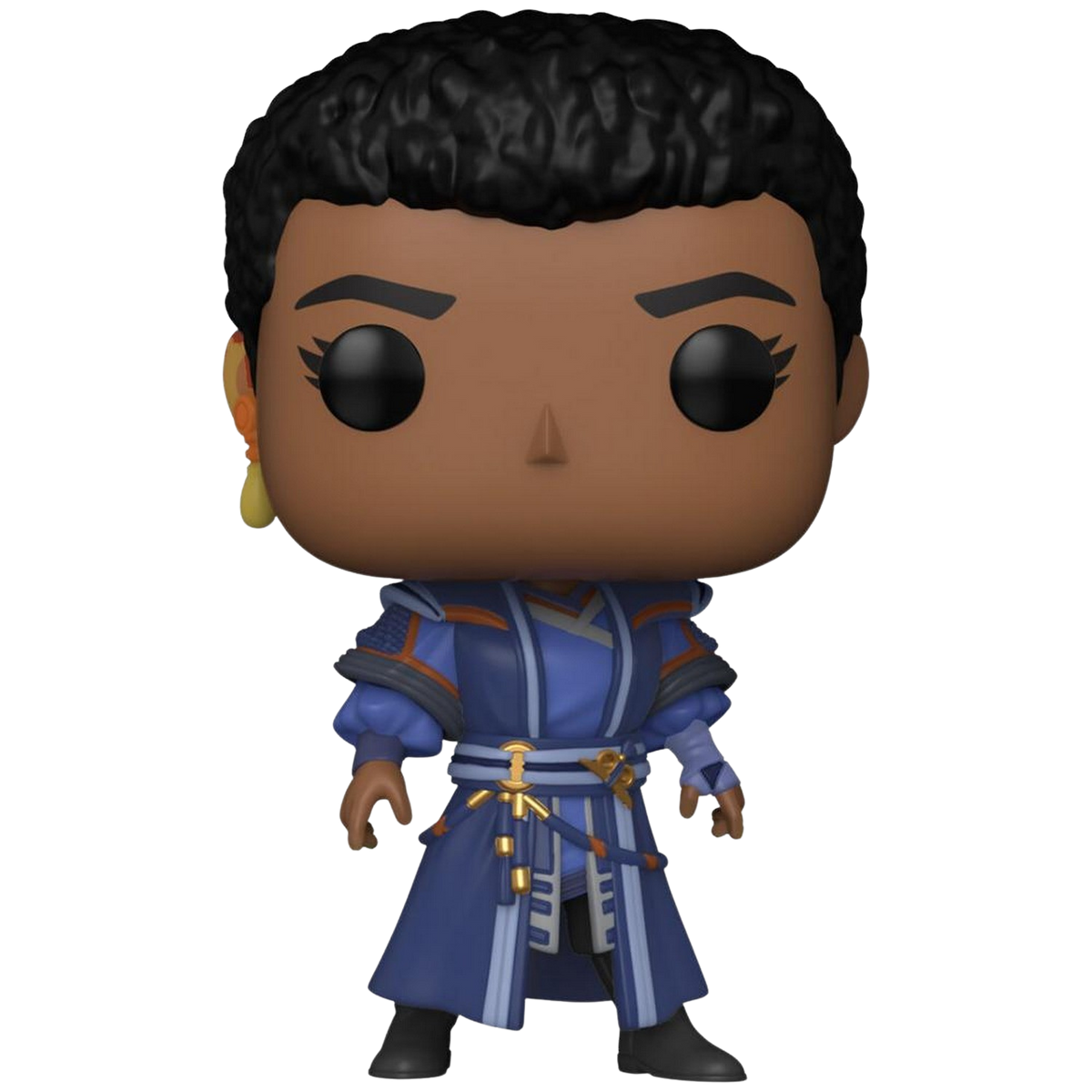 Funko Pop figure of a female character in a blue outfit.