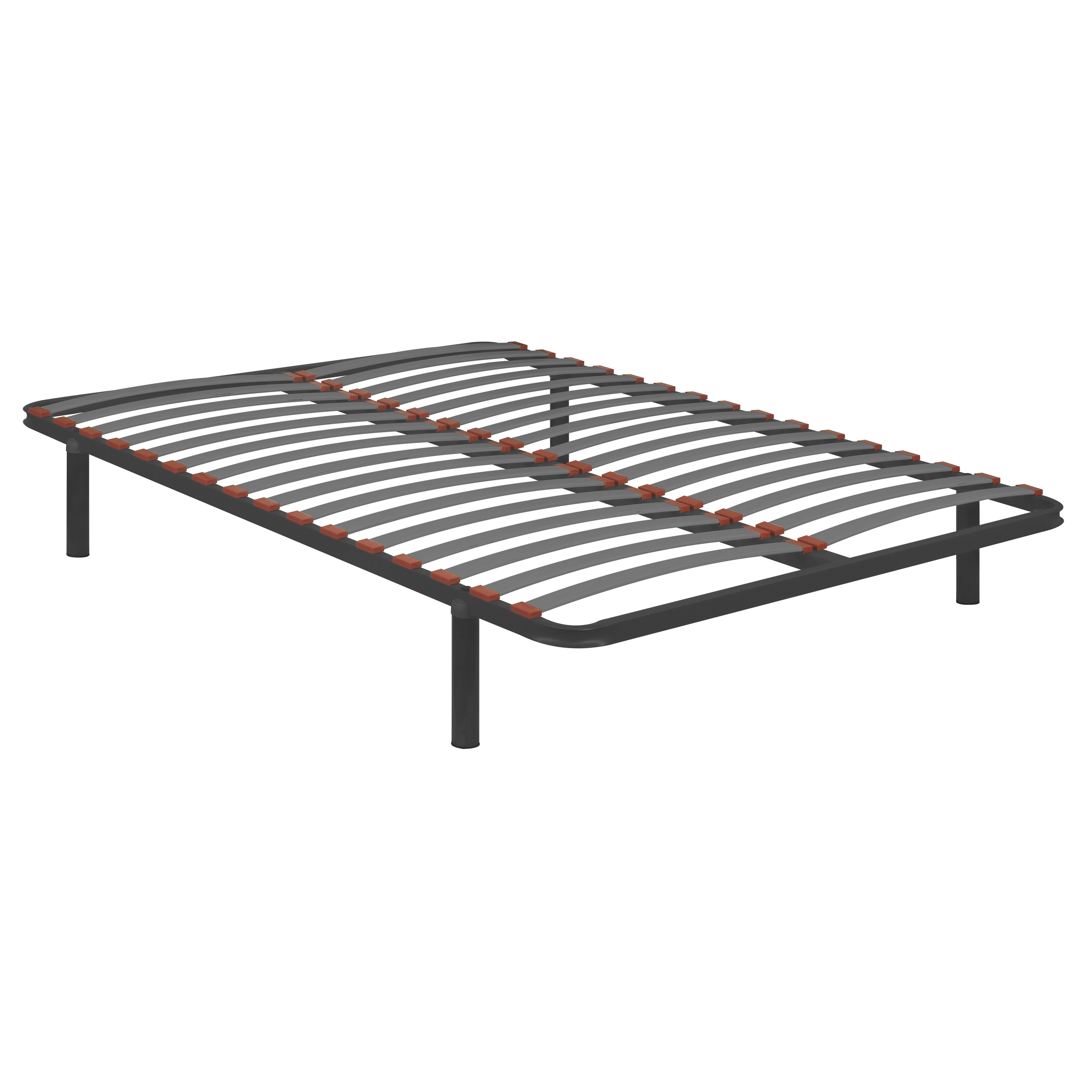 Somier Pikolin Guardaespaldas negro acero compatible con 150x190 cm i 16 madera sg16 4 patas bastidor reforzado alta elasticidad y ventilación servicio de entrega