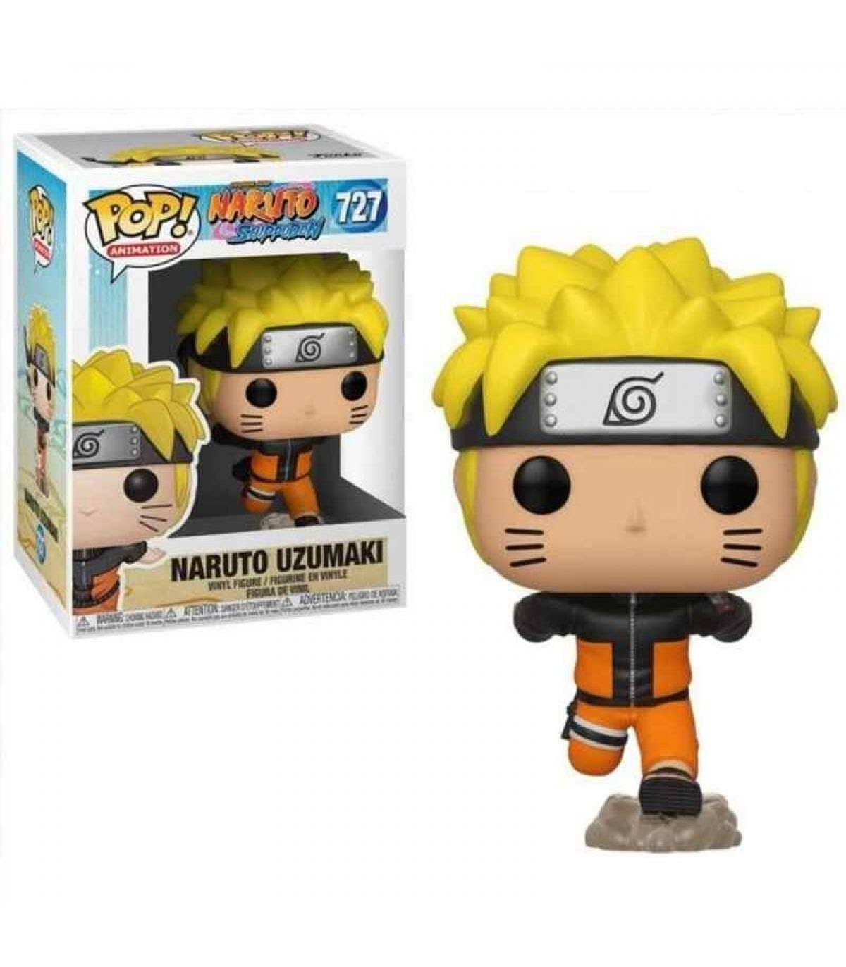 Figura Naruto Uzumaki Pop! con scatola. Indossa una tuta arancione.