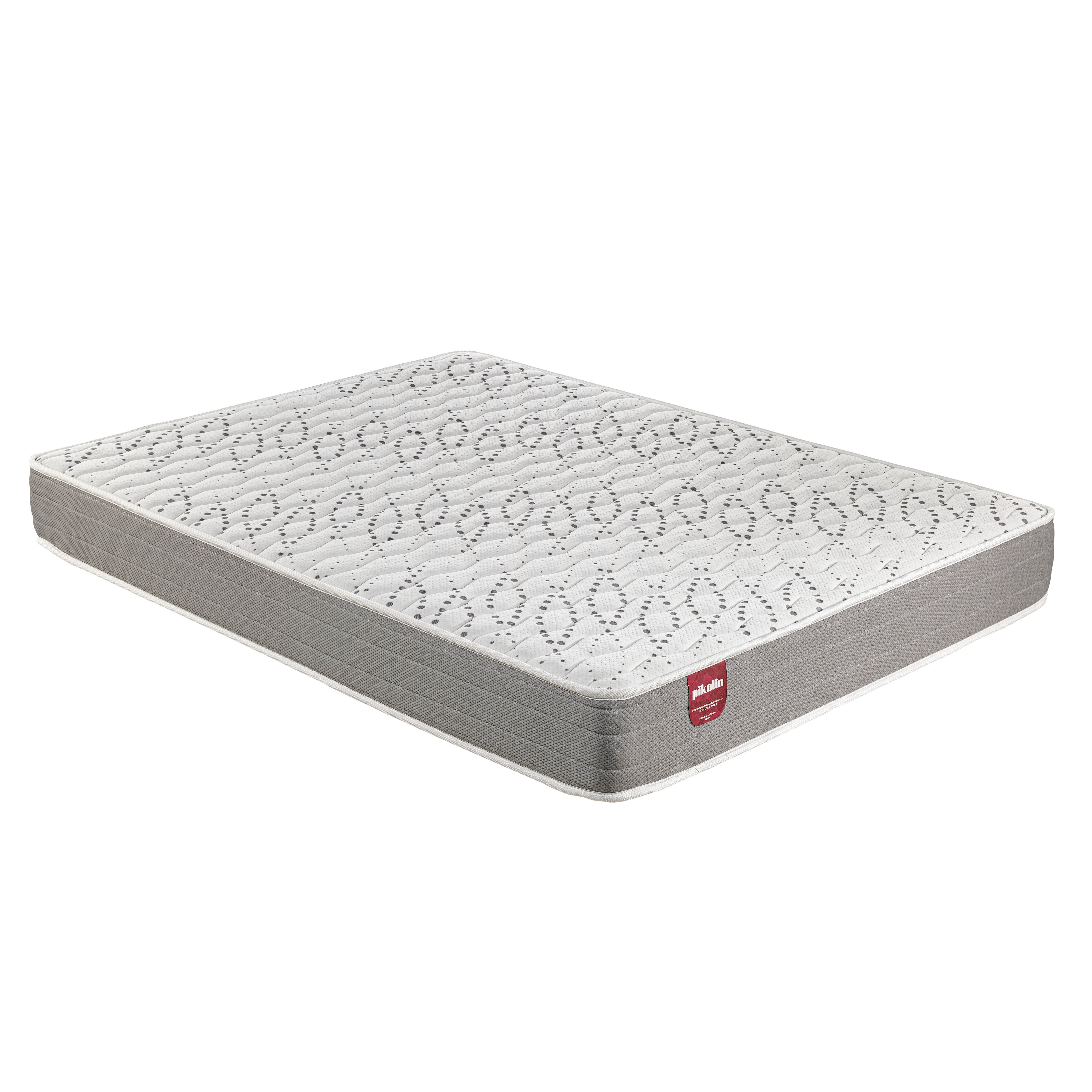 Colchón - Sigeo 22 cm 150x190 PIKOLIN, Viscoelástico Espuma HR, firmeza media, calidad alta, reversible, 3 años garantía, Blanco