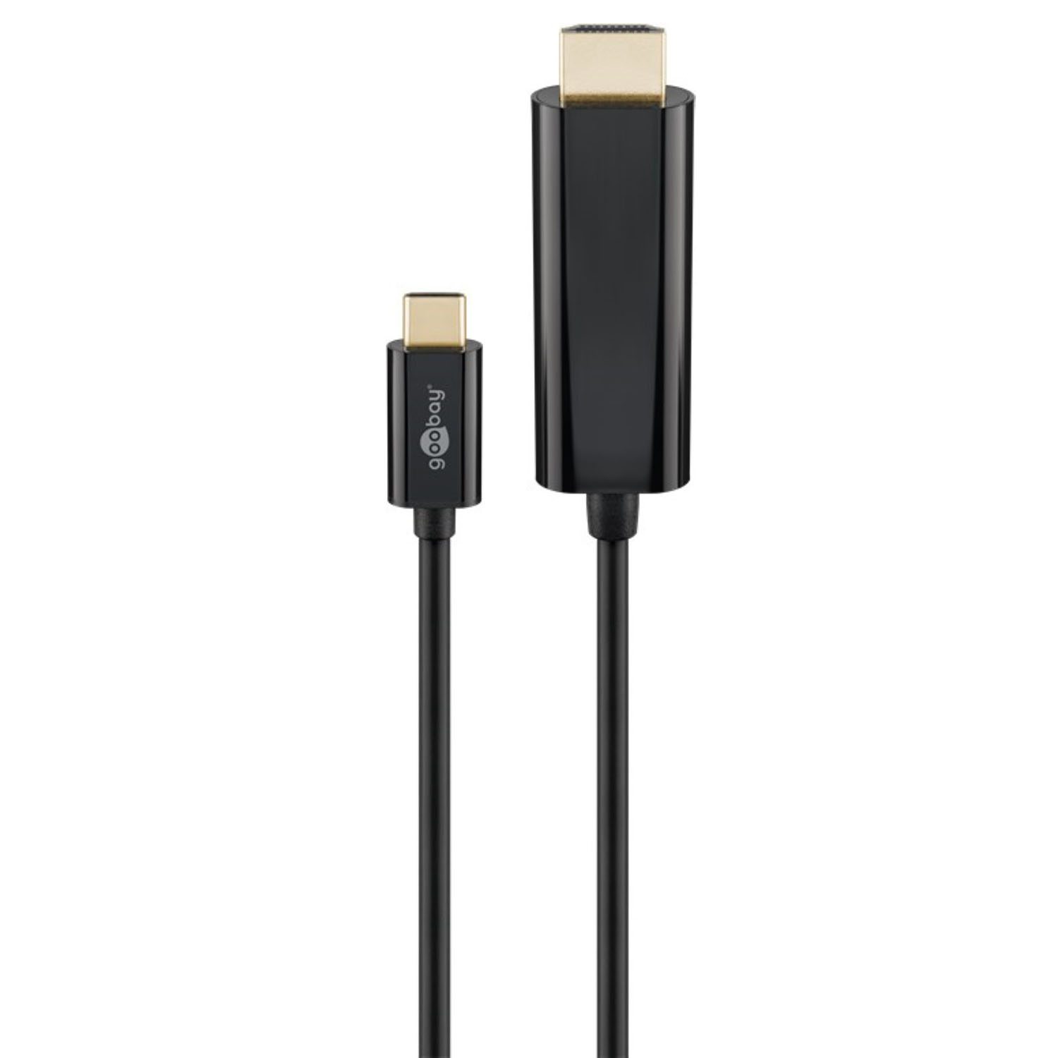 Adapterkabel, 4k60Hz, 77528 GOOBAY Adapterkabel Schwarz HDMI