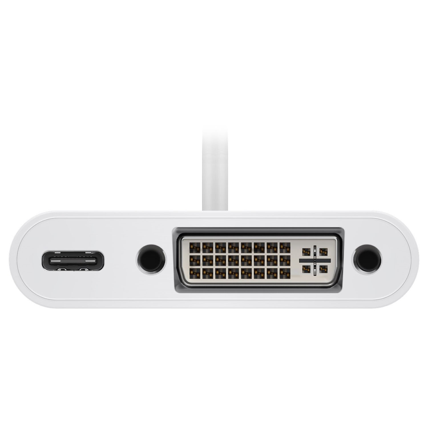 DVI Adapter Hub, 62108 PD, Weiß USB-C GOOBAY