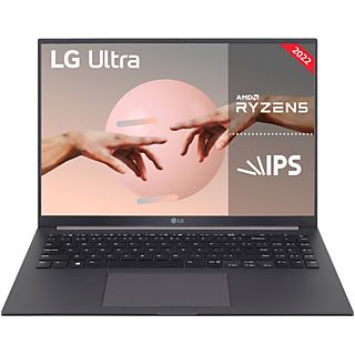 Portátil - LG 16U70Q-G.AR56B, 16 " WQXGA, Procesador AMD Ryzen™ 5 5625U (hasta 4.3 GHz, Cache 16MB, 8 GB RAM, 512 GB SSD, GeForce® GTX 1650, Windows 11 Home (64 Bit)