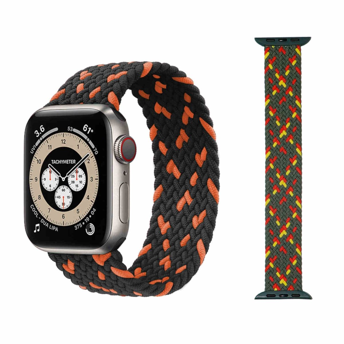 / Muster 2 Band + SE 6 2 M, Design 4 49mm 3 Größe 1 7 Ersatzarmband, Ultra WIGENTO / 45 44 20 8 Nylon / / / Watch 1 Silikon 9 Series 42mm, Apple, 5