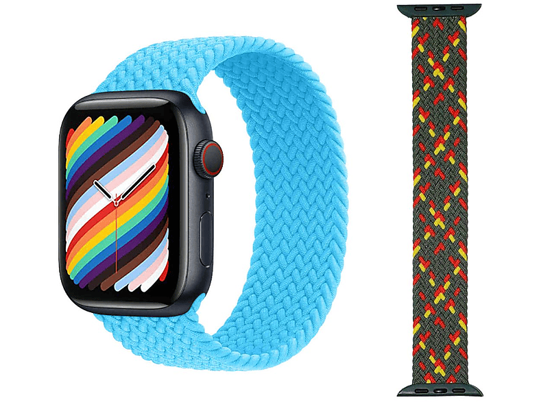 / 9 2 Ersatzarmband, Band 5 8 Ultra Silikon Design Watch 1 Nylon 5 Series + 42mm, 2 3 44 SE WIGENTO 1 49mm Apple, / / Muster 7 6 / L, 4 45 / Größe