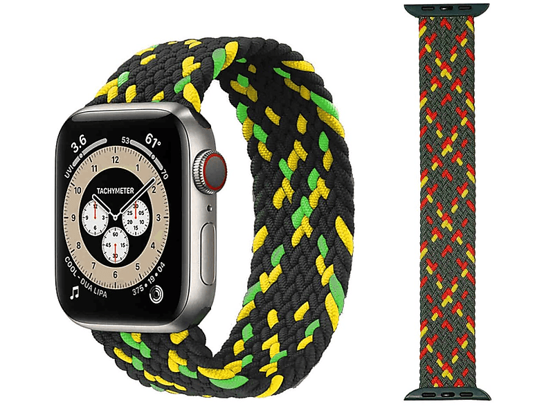 Series 44 6 Watch WIGENTO 49mm Größe 2 9 SE L, Nylon 1 Design 4 Smartwatchhülle, Ultra Muster Band / 2 / Apple, 23 42mm, / 7 + / Silikon 45 5 / 3 8 1
