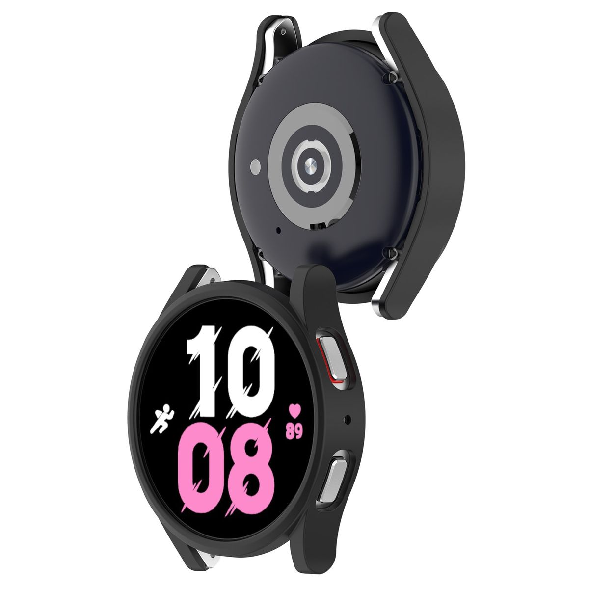 WIGENTO Kunststoff, mm, Gehäuse Pro 5 Schwarz 45 Cover, Full Watch Samsung, Galaxy Hülle Schock