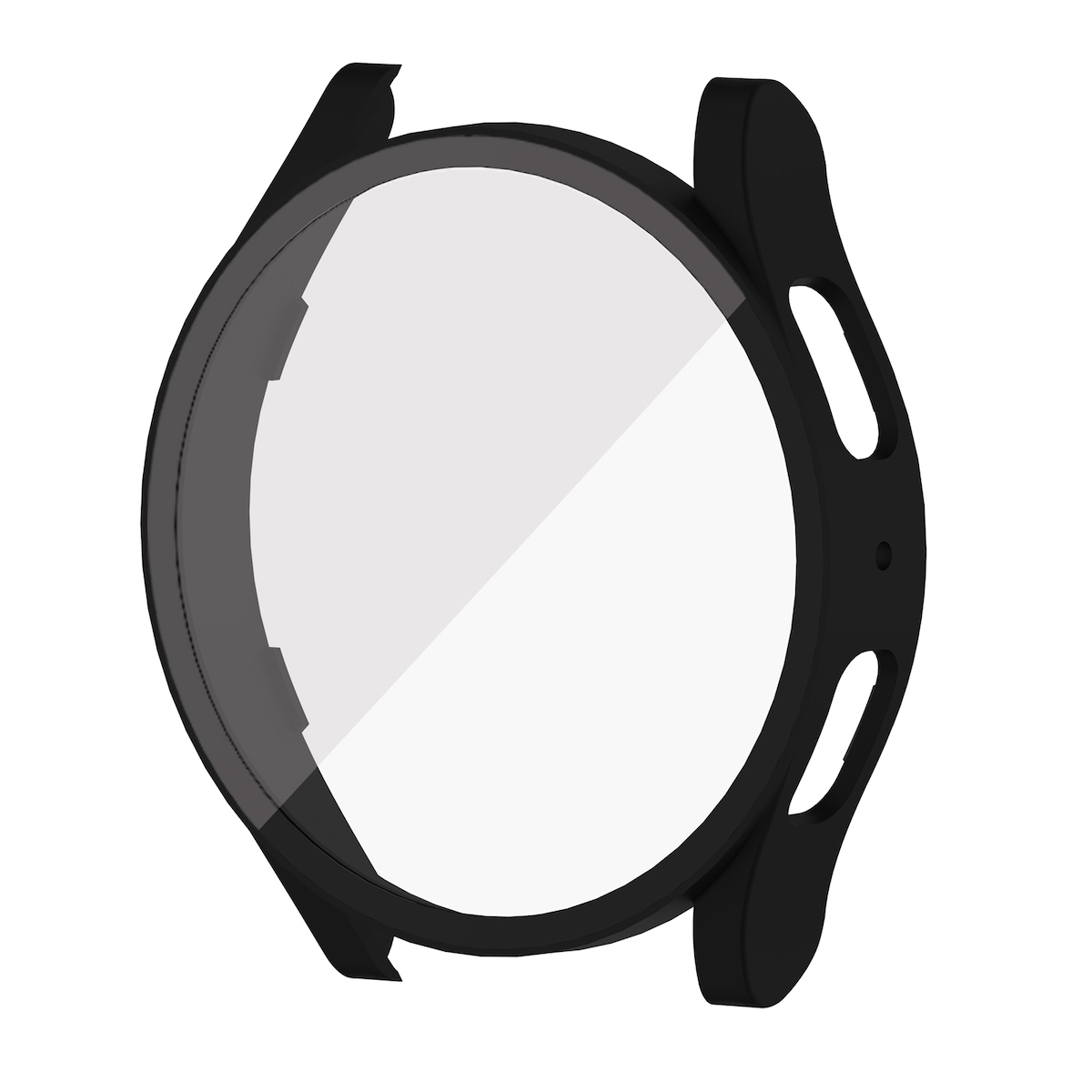 Glas Folie, Hülle Cover, Schock Galaxy 44 Transparent Watch Hart mm, Full + Kunststoff Samsung, 5 H9 WIGENTO