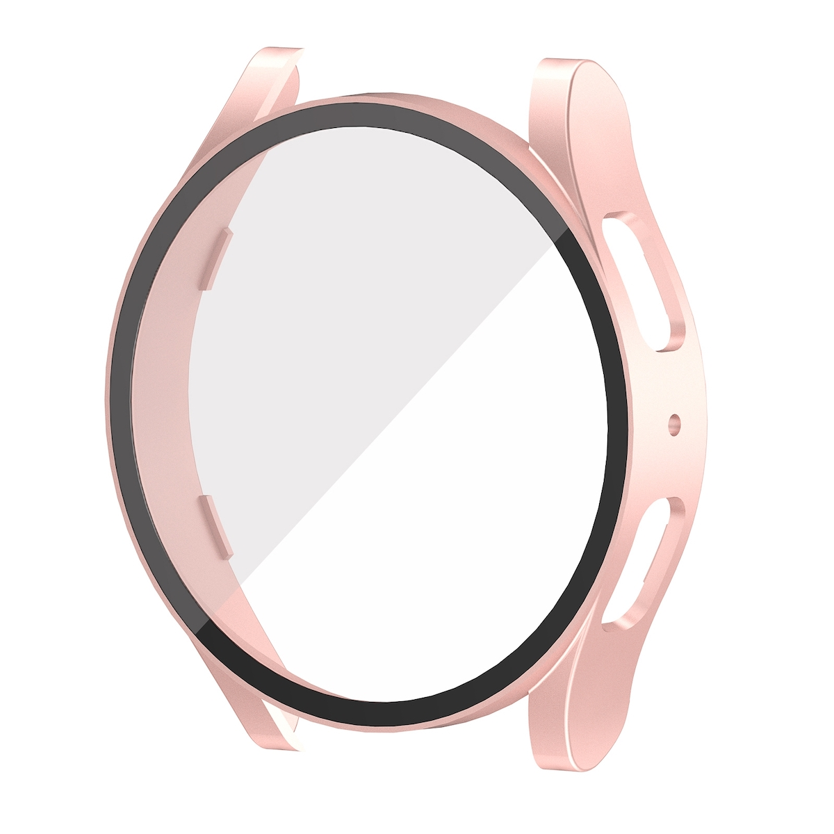 Full Hülle Watch mm, Cover, WIGENTO Samsung, Hart Kunststoff H9 Pink + Glas, 5 44 Galaxy Schock