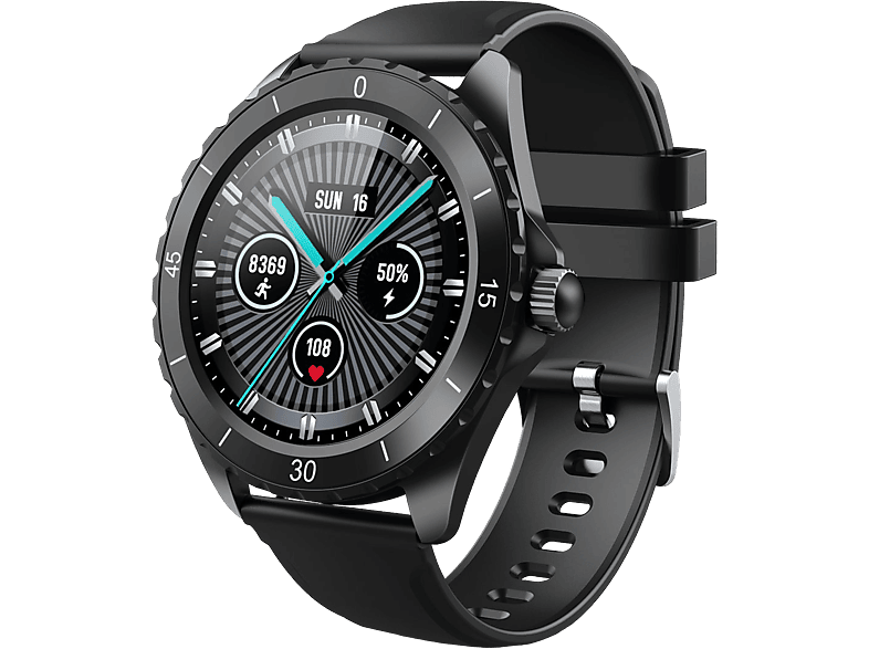 ELEGIANT schwarz C520 TPU, Smartwatch