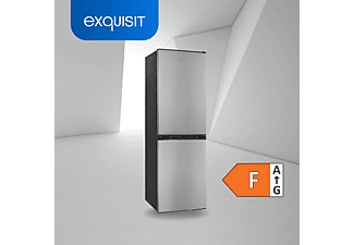 EXQUISIT KGC195-65-NF-330F inoxlook-az Kühlgefrierkombination (F, 255,86 kWh, 1575 mm hoch, Inoxlook-az)