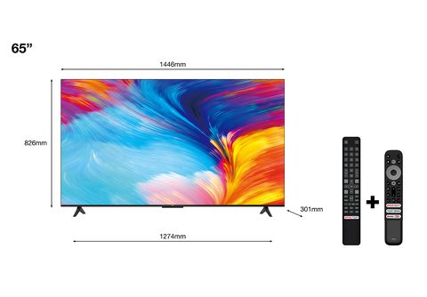 TCL 65 P 635 LED TV (Flat, 65 Zoll / 165 cm, UHD 4K, Google TV) | MediaMarkt