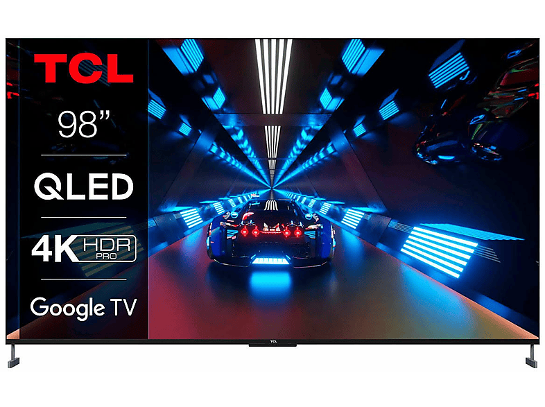 Google QLED Zoll / 735 TV TV) TCL 98 C UHD 4K, 98 248,92 (Flat, cm,