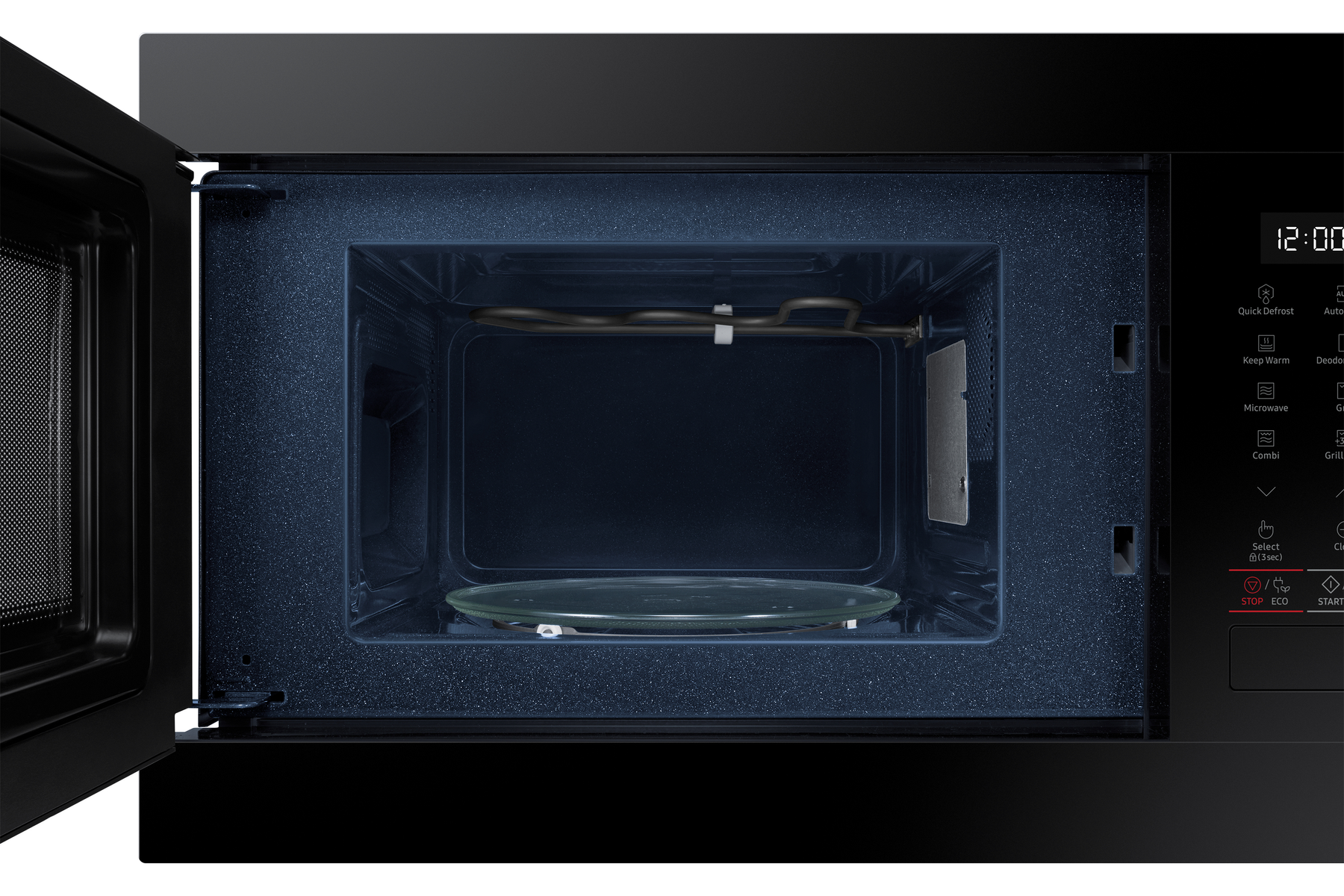 MICROONDE SAMSUNG MG22M8254AK/E1, capacità 22 l, potenza microonde max 850 W, Funzione grill, Potenza grill 1100 W, 6 livelli di potenza, Nero