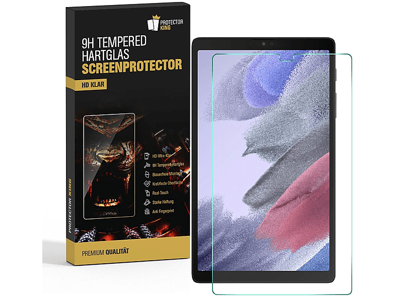 PROTECTORKING 6x Echtes Tempered 9H Hartglas Schutzglas HD KLAR Displayschutzfolie(für Samsung Galaxy Tab A7 Lite 8.7)