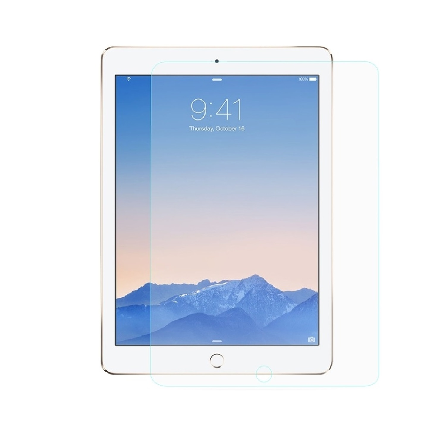 iPad HD PROTECTORKING 9.7) KLAR 4x Schutzglas 2 Apple 9H Air Displayschutzfolie(für Hartglas