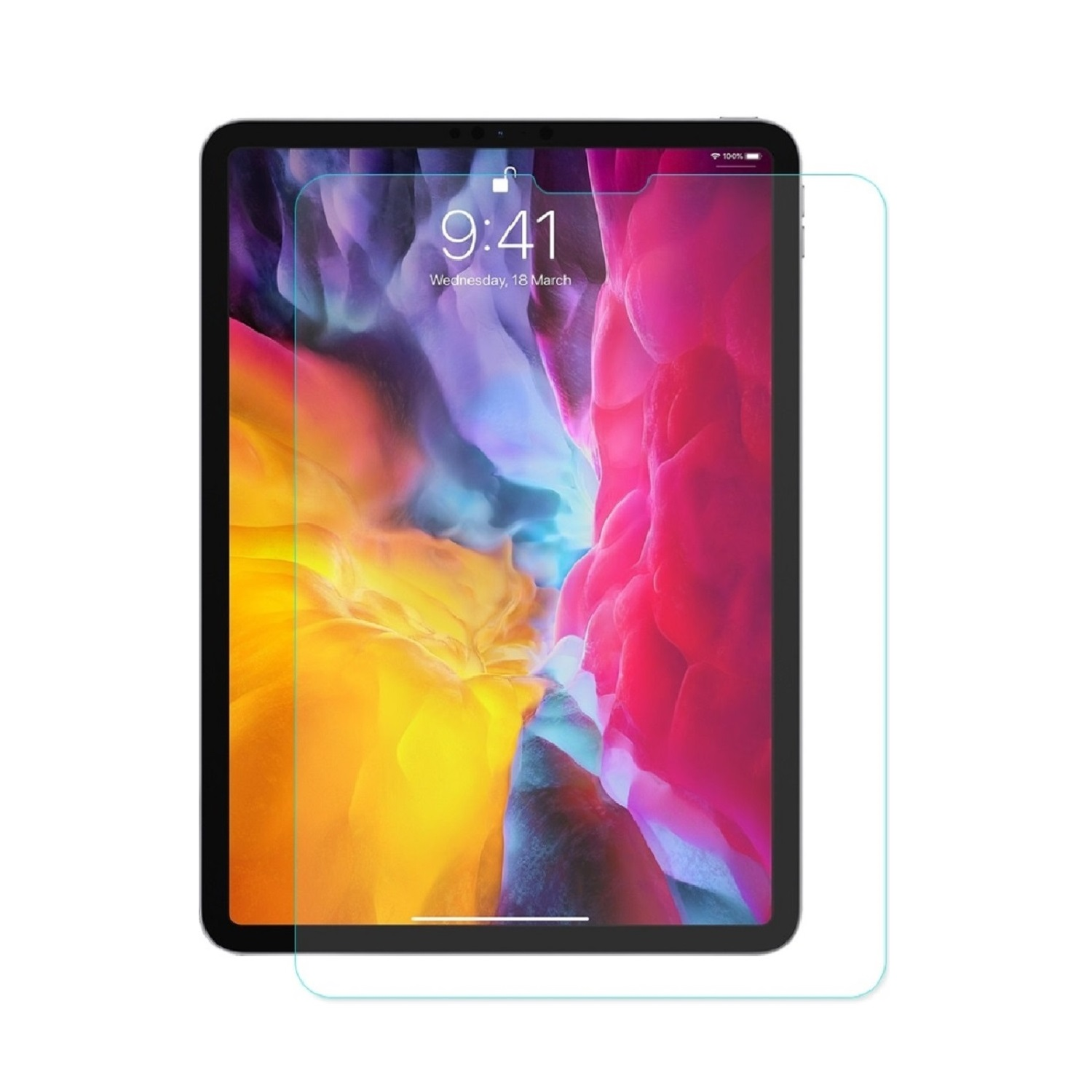 PROTECTORKING 1x 9H 10.9 Pro Hartglas 11 Schutzglas Apple iPad (2018-2019-2020-2021-2022)) KLAR Displayschutzfolie(für HD