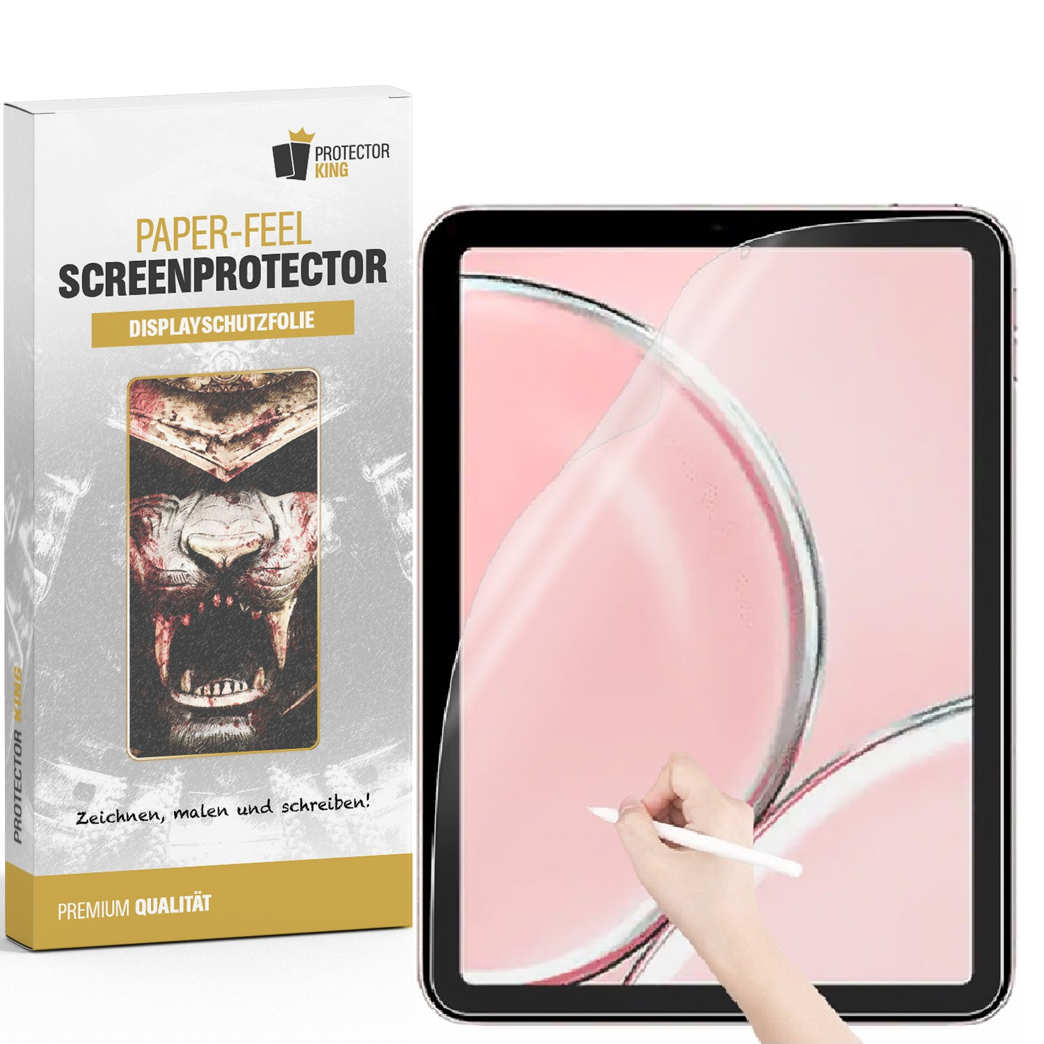 iPad PROTECTORKING Paperfeel skizzieren Apple oder malen 1x Schreiben Mini Displayschutzfolie(für 6)