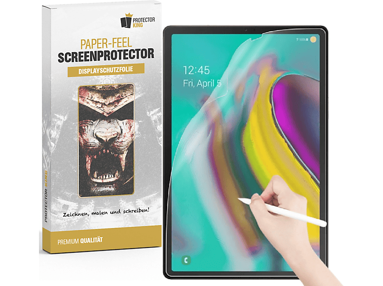 PROTECTORKING 2x Galaxy Displayschutzfolie(für malen Schreiben Tab skizzieren Samsung S5e) oder Paperfeel