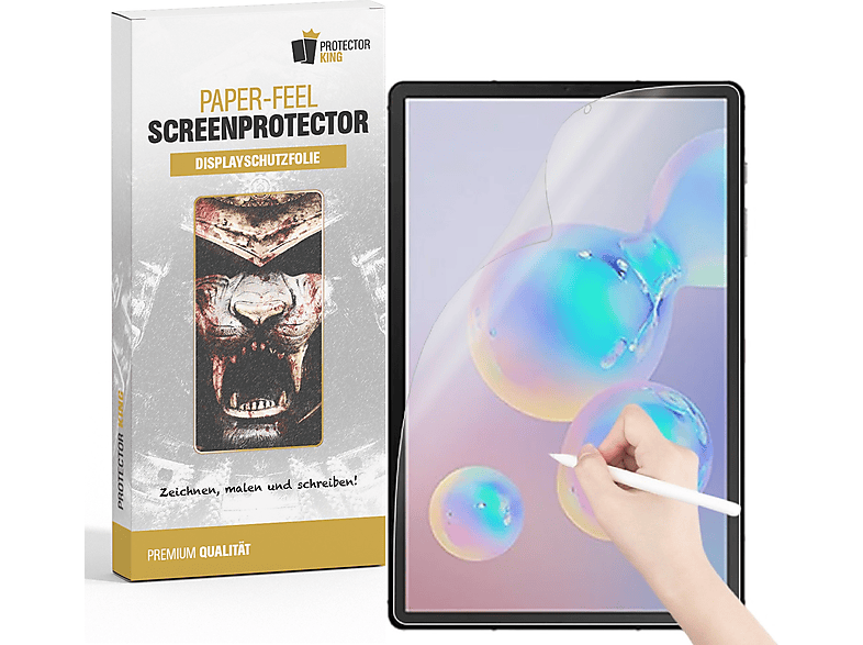 PROTECTORKING 2x Paperfeel Schreiben malen oder skizzieren Displayschutzfolie(für Samsung Galaxy Tab S6)