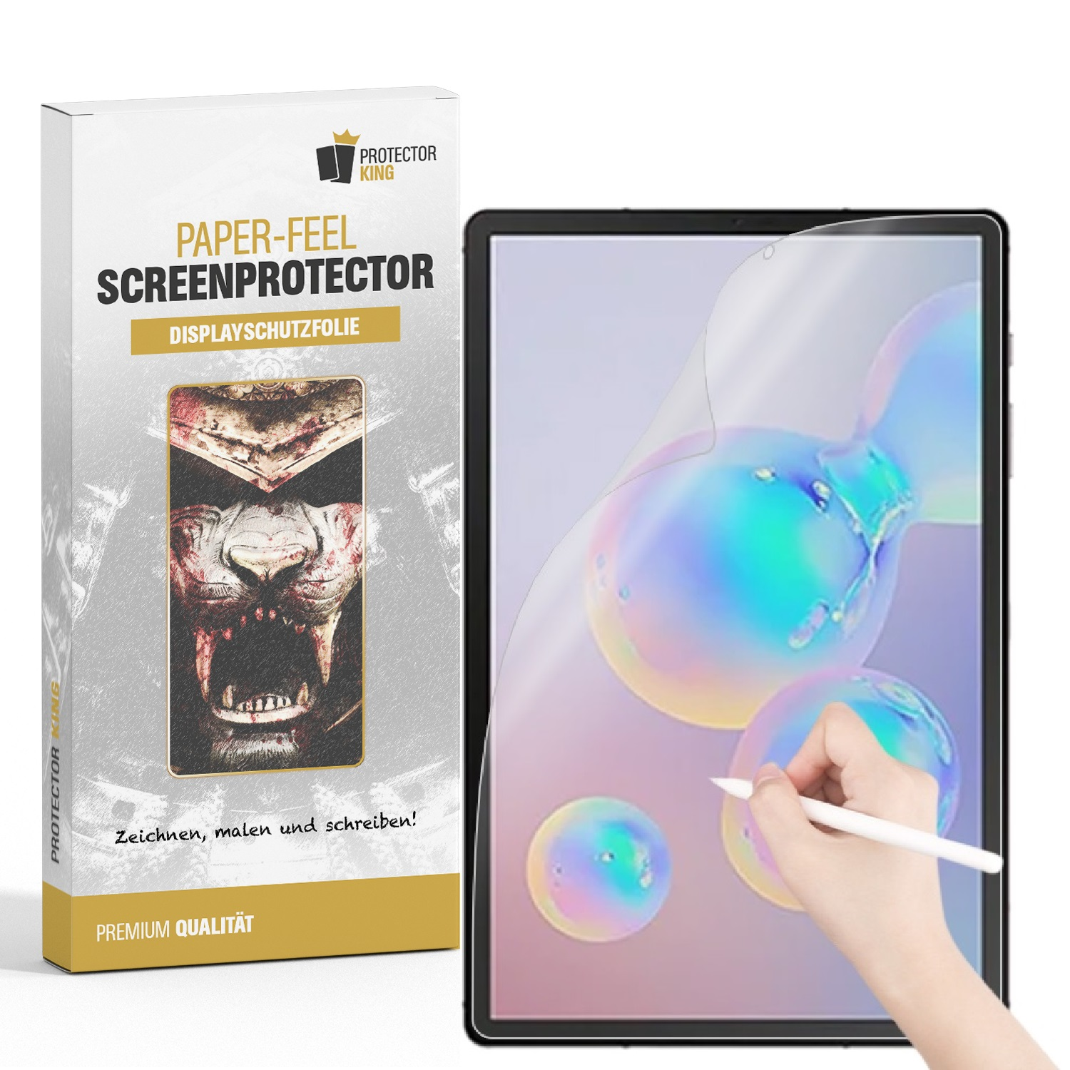PROTECTORKING 1x Paperfeel Schreiben malen Galaxy Tab Displayschutzfolie(für S6) Samsung skizzieren oder