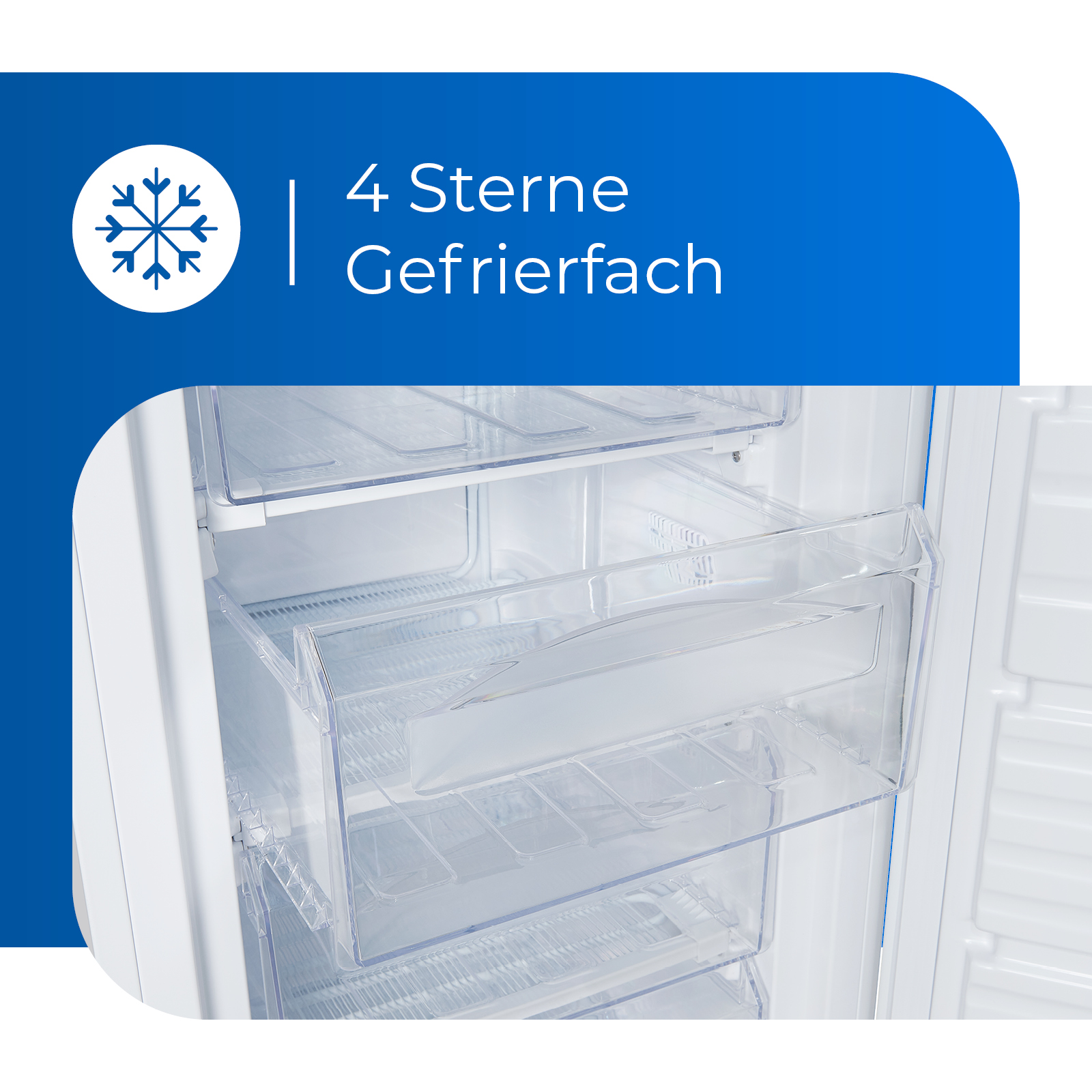 EXQUISIT l, mm weiss Gefrierschrank hoch) (E, 1420 188,00 kWh/Jahr, GS235-HE-040E 160