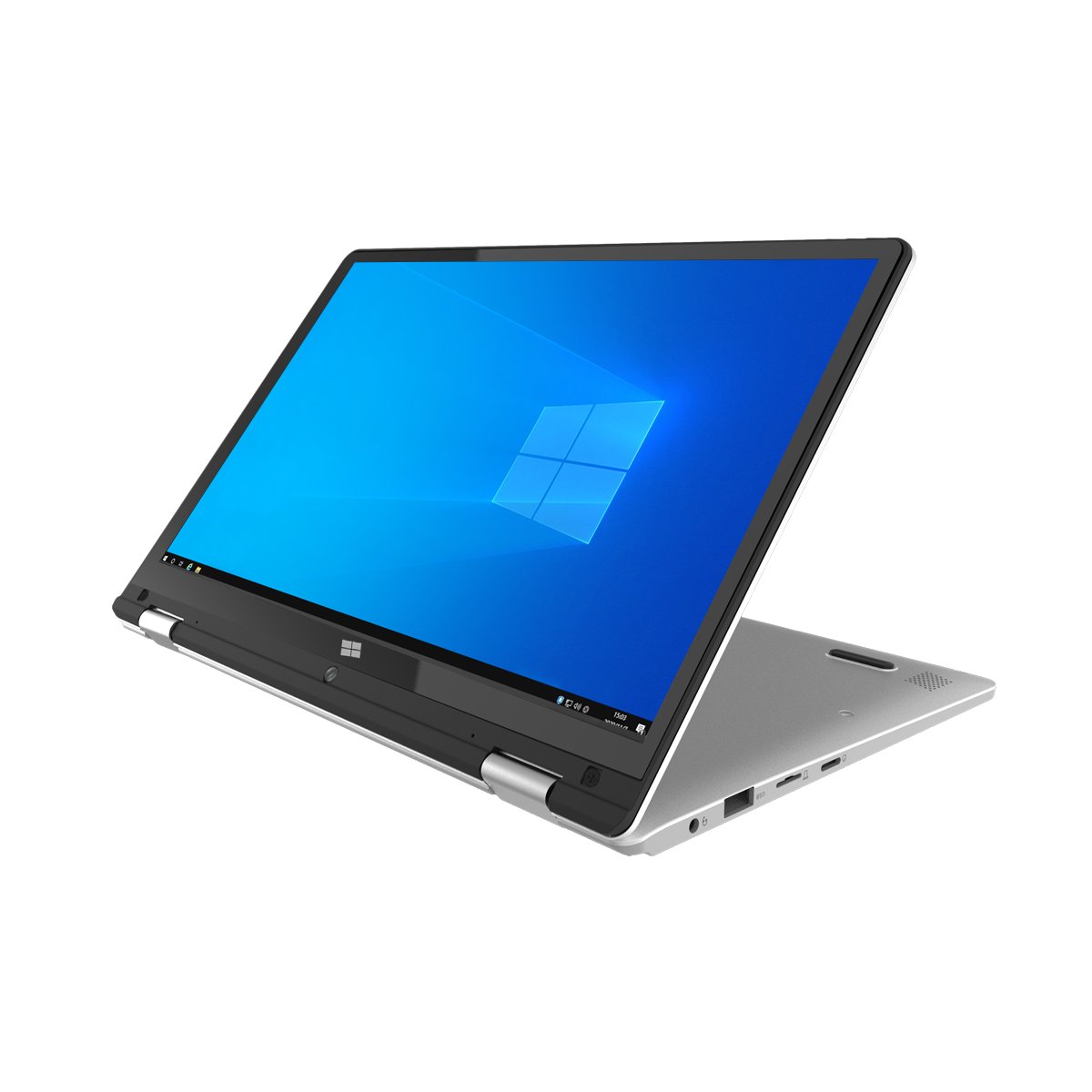 Portátil Convertible - Flex Pro PRIXTON, 11,6 ", Full-HD, Intel Celeron N3350, 4 GB, 4 GB, HD Intel® 500, Windows 10 Pro Plata