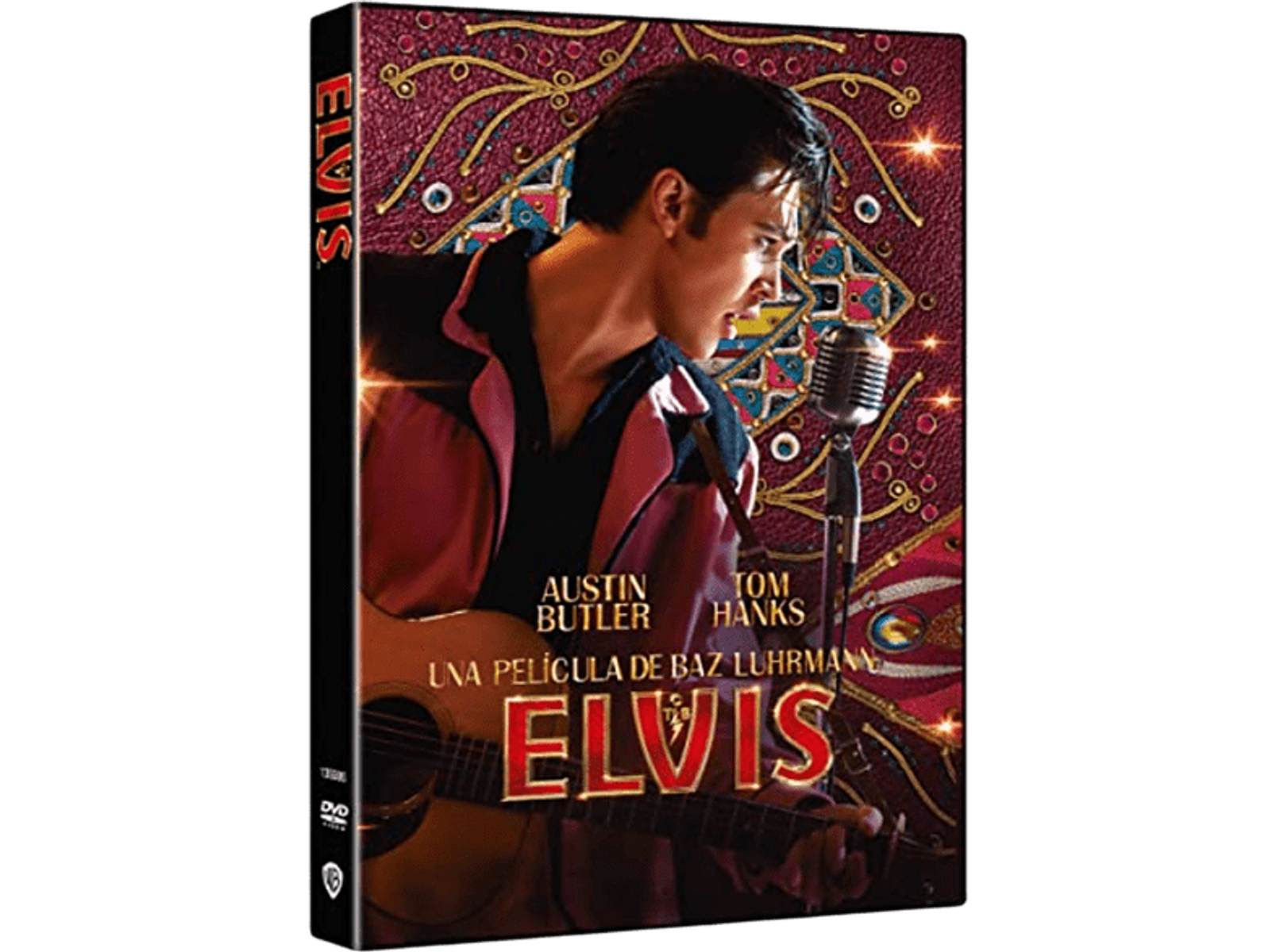 Estuche de DVD de Elvis con Austin Butler y Tom Hanks.