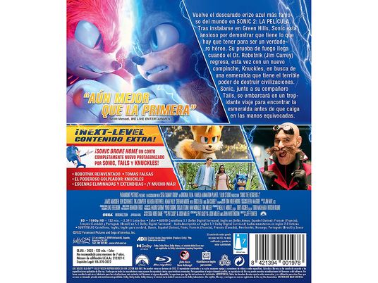 Sonic 2: La Película - Blu-ray
