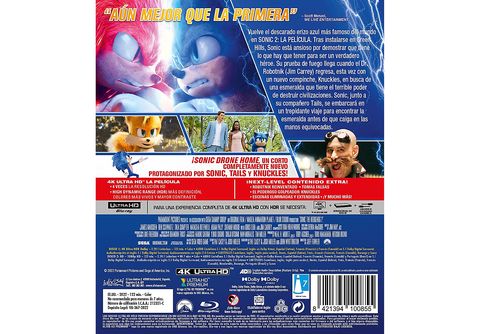 Sonic 2: La Película, ya disponible en DVD y Blu-Ray 4K