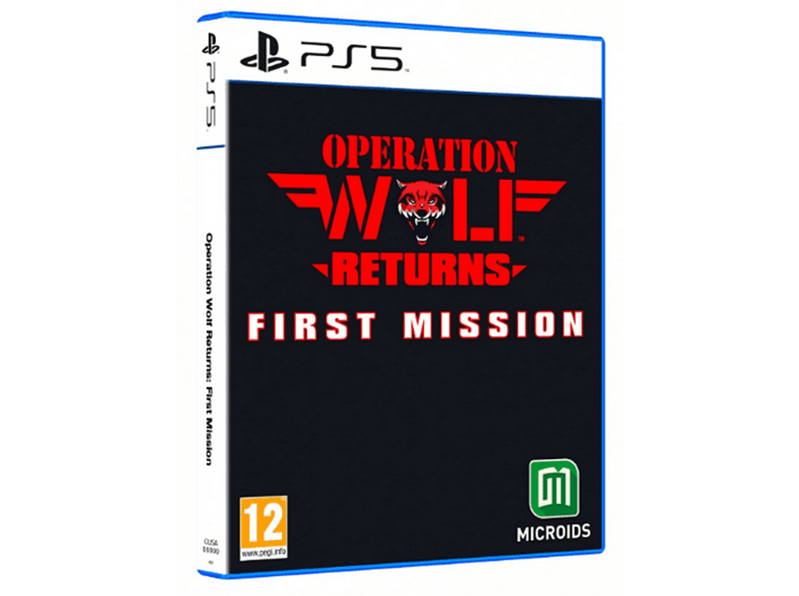 Copertina del gioco: Una copertina nera con testo rosso e un simbolo di lupo.