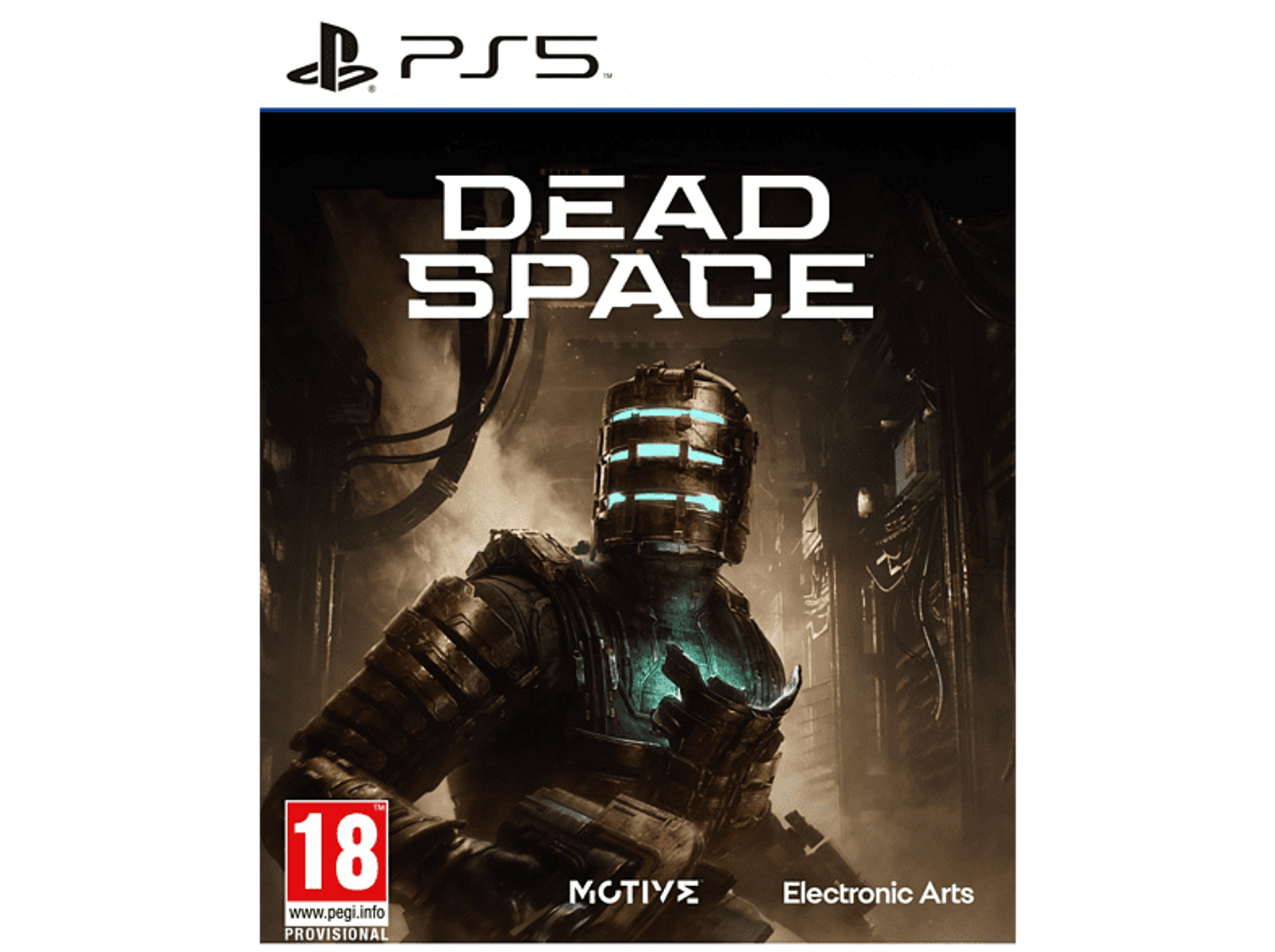 Okładka gry Dead Space PS5, z postacią w skafandrze kosmicznym i tytułem gry.