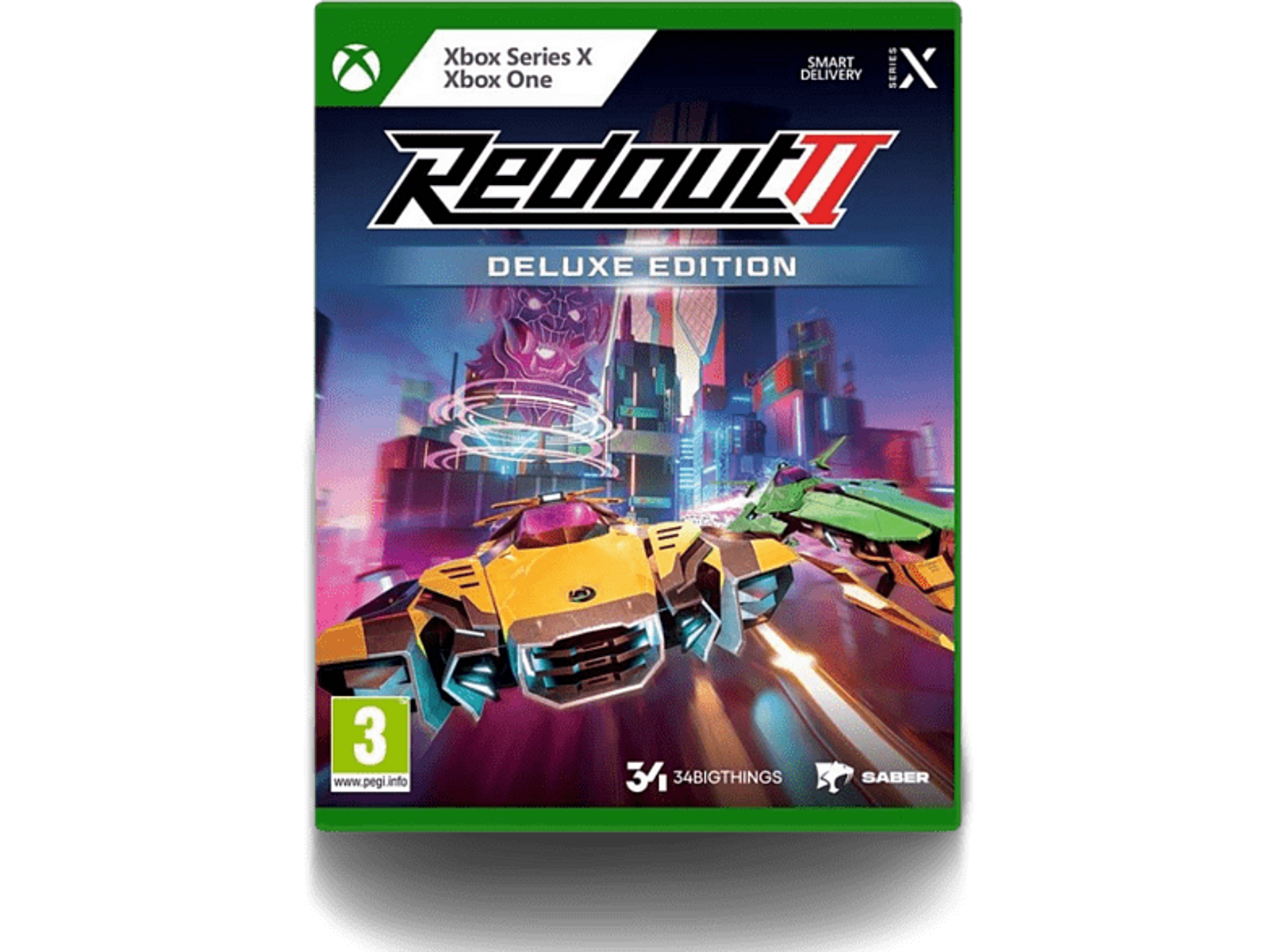 Scatola del gioco Redout 2 Deluxe Edition su Xbox Series X e Xbox One. Auto da corsa.