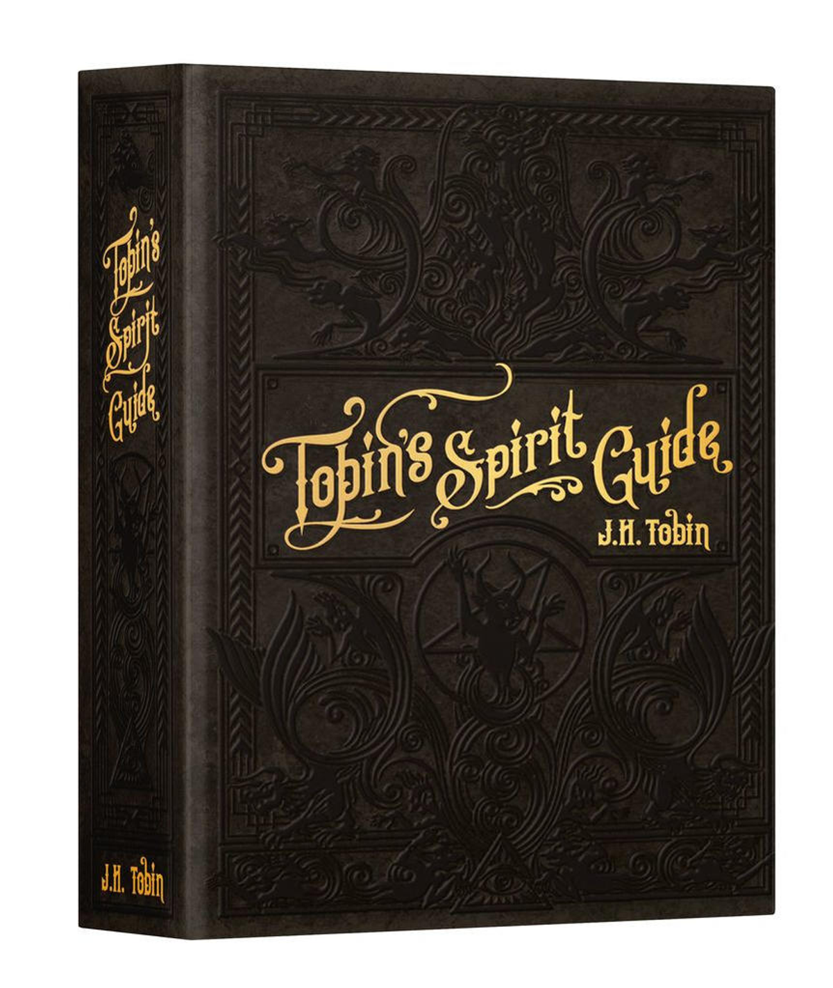 Buchcover mit dem Titel 'Tobin's Spirit Guide' und dekorativen Elementen.