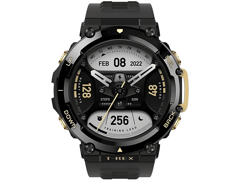 AMAZFIT T-Rex 2 Smartwatch Kunststoff Polymer, 140-205 mm, schwarz