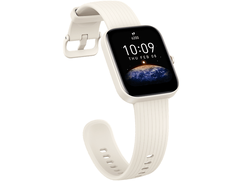 AMAZFIT Bip 3 140-215 weiß mm, Kunststoff Pro Smartwatch Silikon