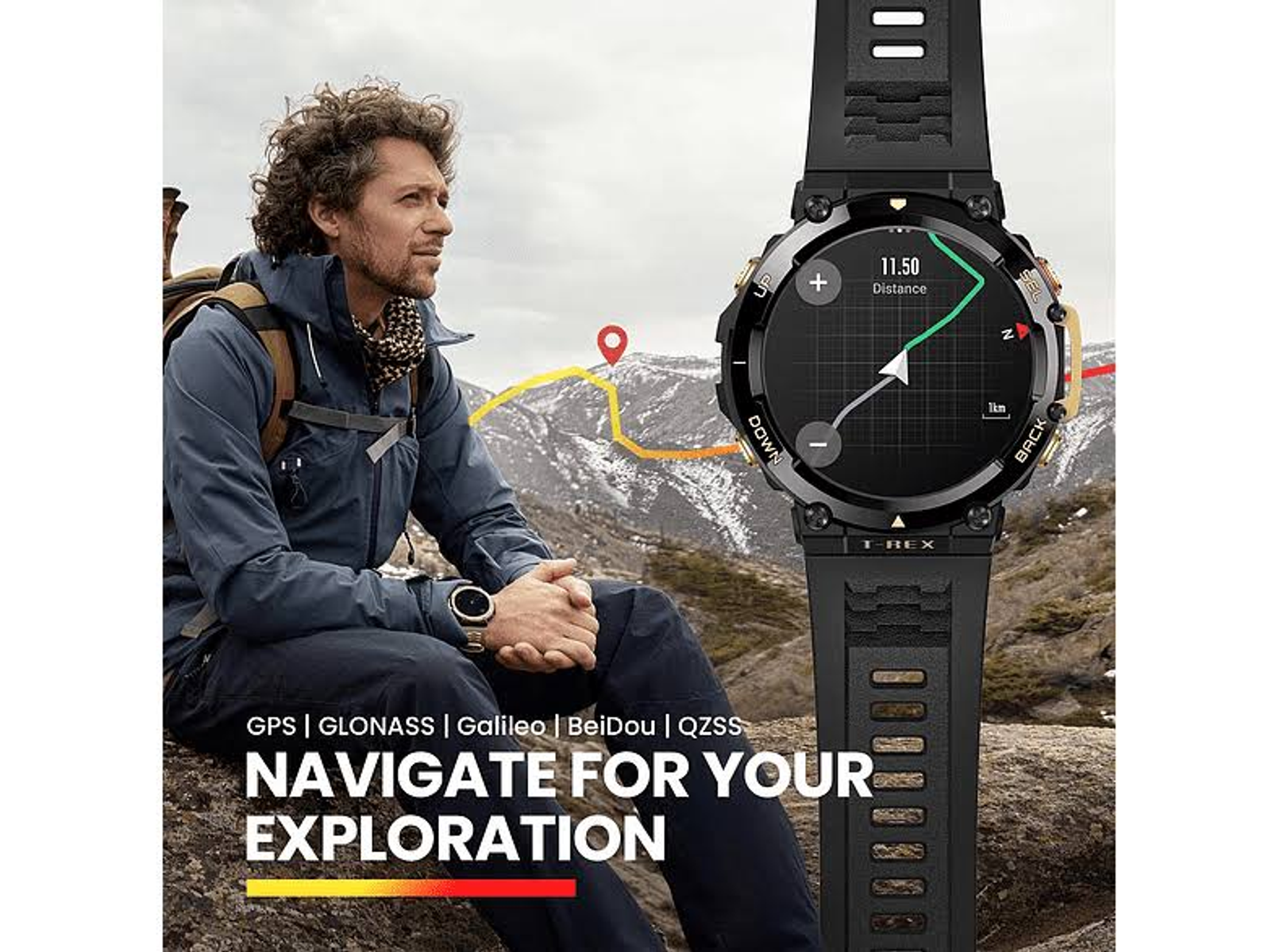 T-Rex Smartwatch AMAZFIT 2 Kunststoff schwarz 140-205 mm, Polymer,