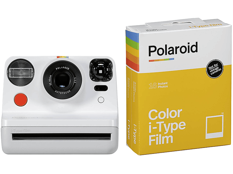 Cámara instantánea Polaroid NOW+ blanca