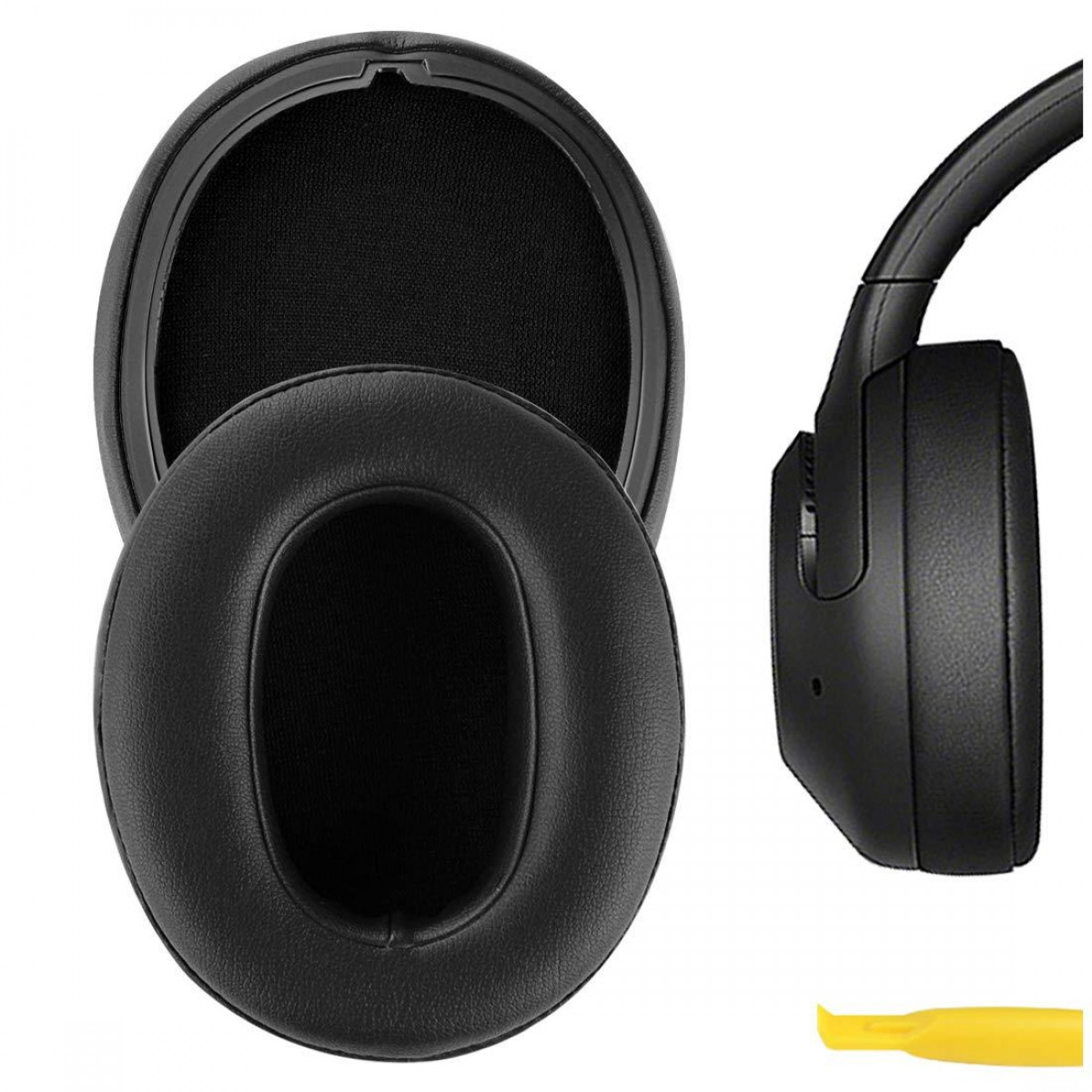 INF Ohrpolster für Ersatzpolster Sony Ohrpolster schwarz Paar Kopfhörer WH-XB900N 1 Schwarz