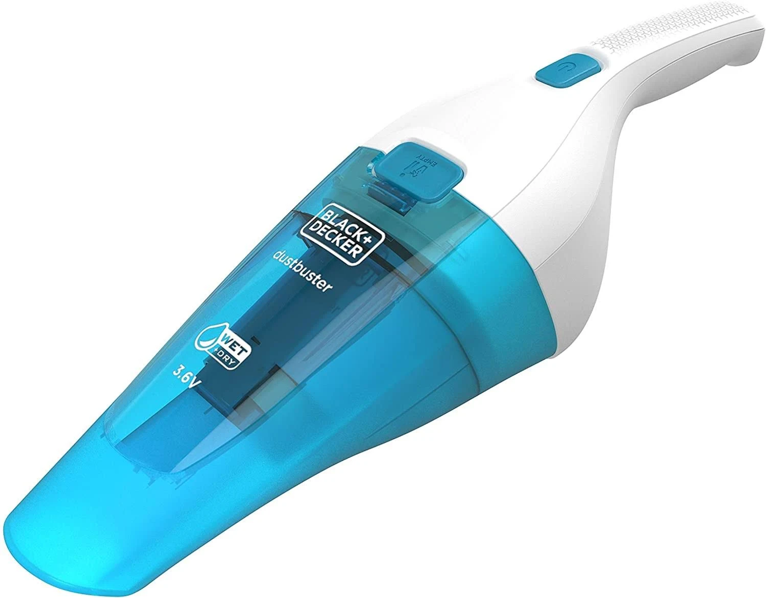 Aspirador de mano - WDC115WA BLACK+DECKER, 7 W, 9 min, Blanco