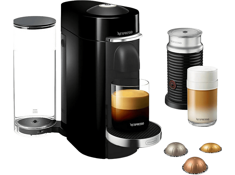 Cafetera de cápsulas  Nespresso® Krups Vertuo Pop XN920110, 1500 W, 0.56  L, Calentamiento 30 s, Tecnología Centrifusion™, Bluetooth, Wi-Fi, White