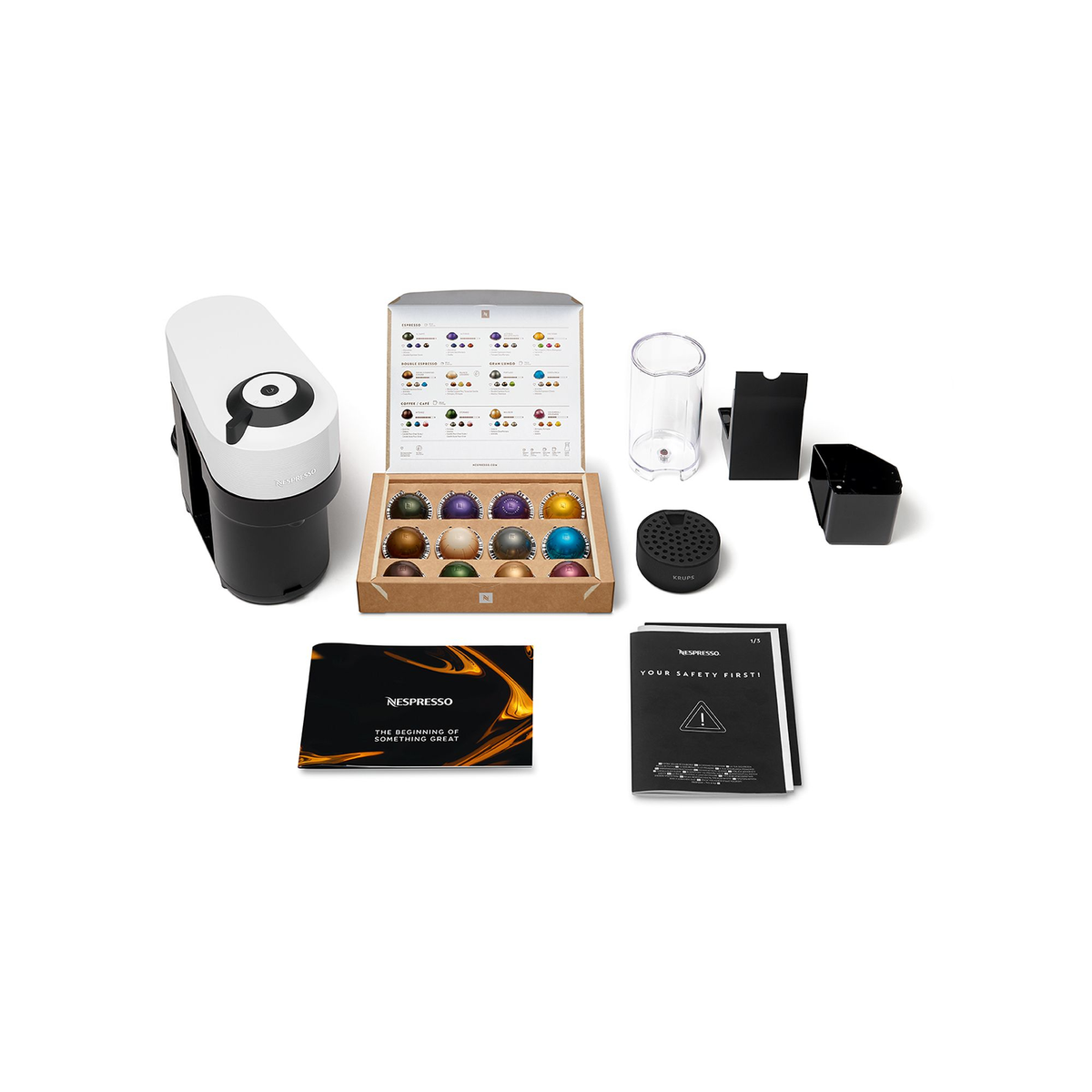 KRUPS  XN9201 Vertuo Pop Coconut White - Nespresso machine - White
