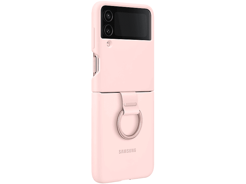 Galaxy Samsung, Ring SAMSUNG Z with Cover Backcover, 4, Series, Flip Silicone Rosa