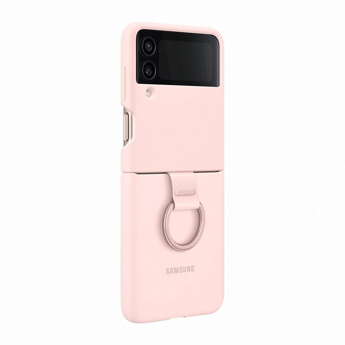 SAMSUNG Silicone Z Rosa with 4, Galaxy Samsung, Cover Flip Ring Backcover, Series