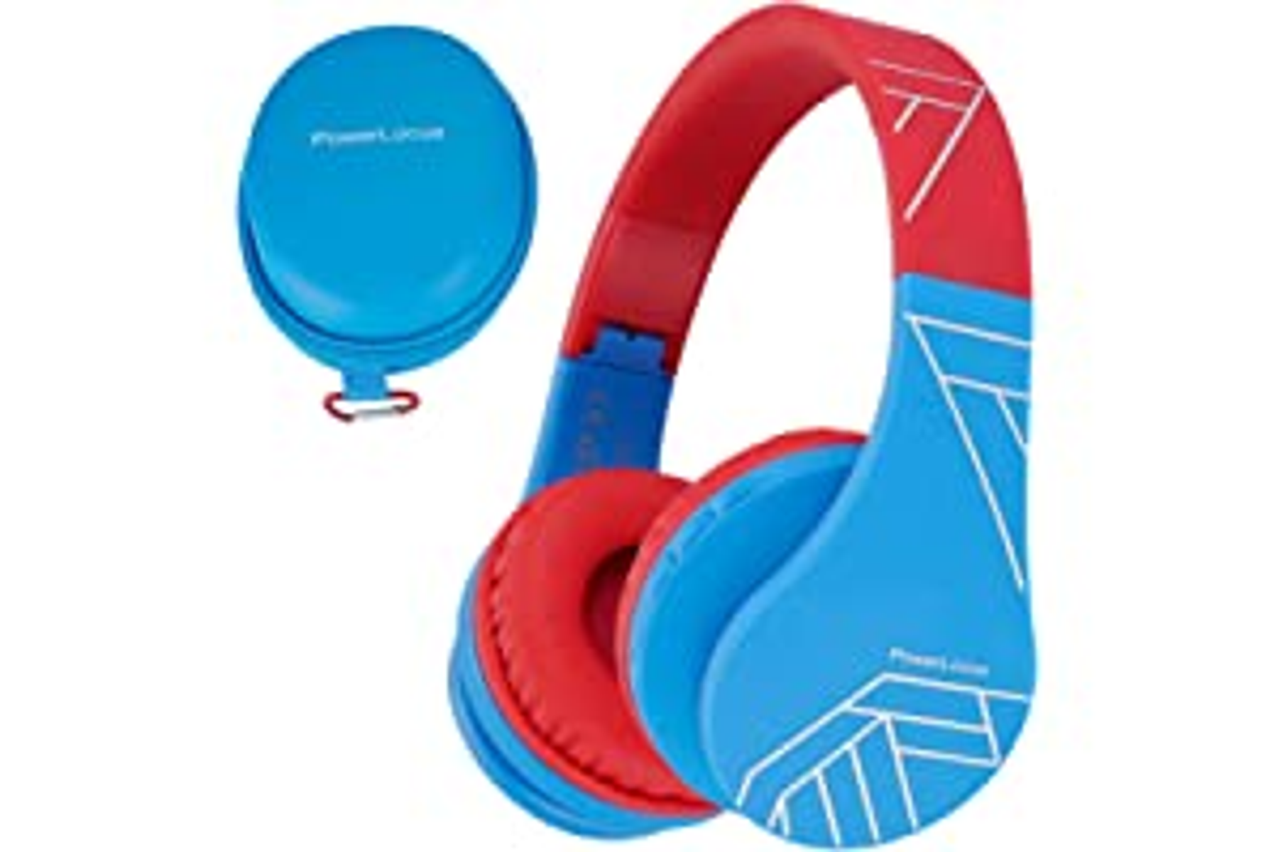 Auriculares gaming - pwl-p1kids POWERLOCUS, Supraaurales, Bluetooth, Rojo