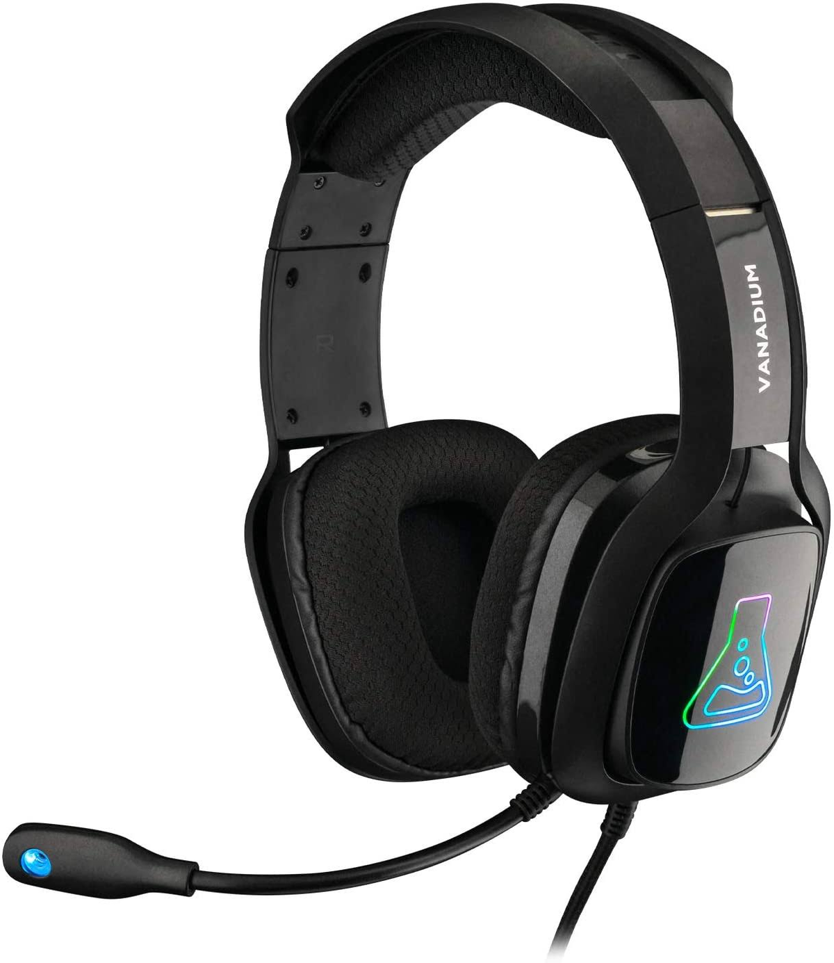 Auriculares gaming - KORP-VANADIUM-B THE G-LAB, Circumaurales, Negro