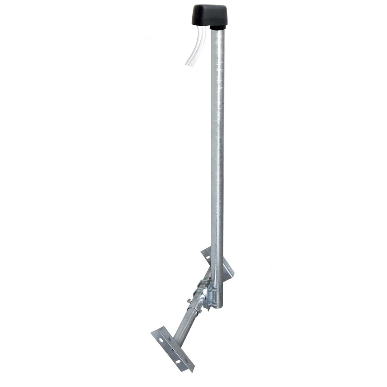 Teleskop-Dachsparrenhalter Groß SAT Mastkappe 120cm X120-48F PREMIUMX BASIC Dachsparrenhalterung, Mast Silber